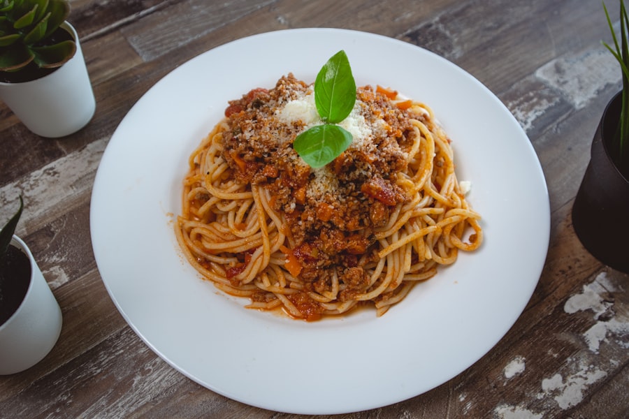 Tagliatelle Bolognese with beef ragù
